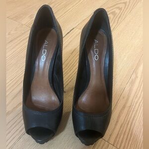 Gently used peep heels.